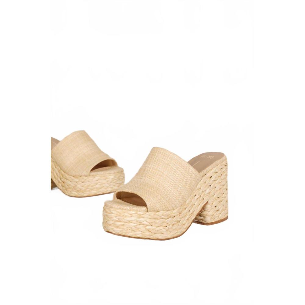 NEW MIIM ashlyn platform sandals in nude - Picture 5 of 6
